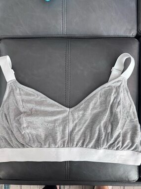TomboyX Light Gray Wireless Bralette